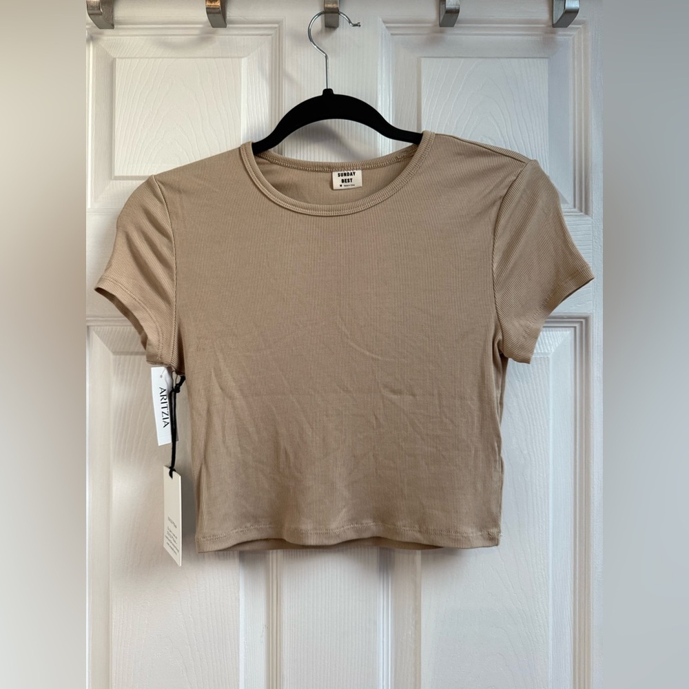 Sunday Best Bliss Cropped T-Shirt - Aritzia (Size M) - Picture 3 of 5